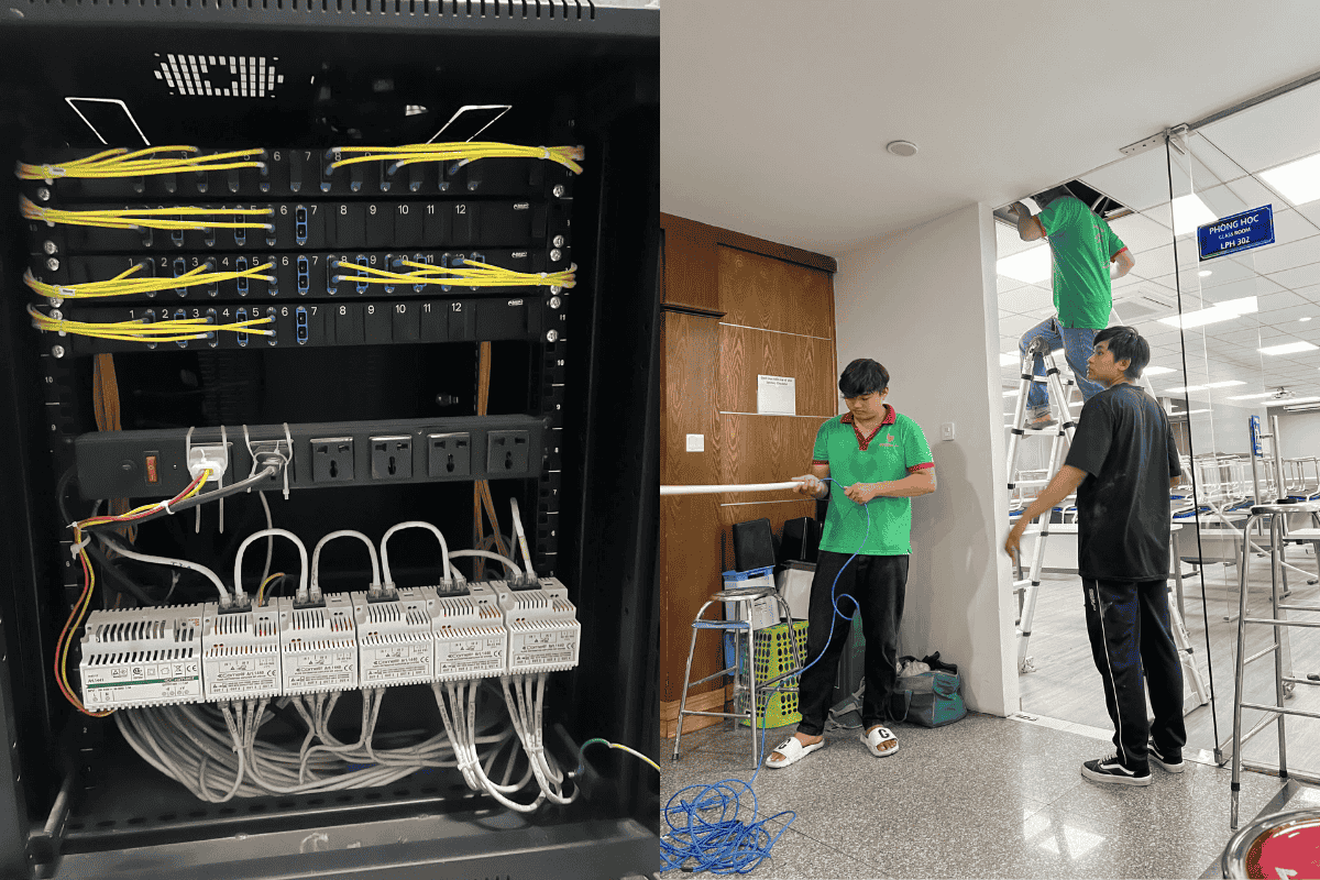 Dự án hạ tầng mạng, camera cho trường Đại học Văn Hiến