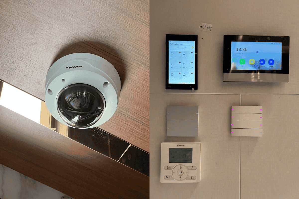 Lưu Phúc lắp đặt thiết bị nhà thông minh, chuông cửa màn hình, camera cho biệt thự
