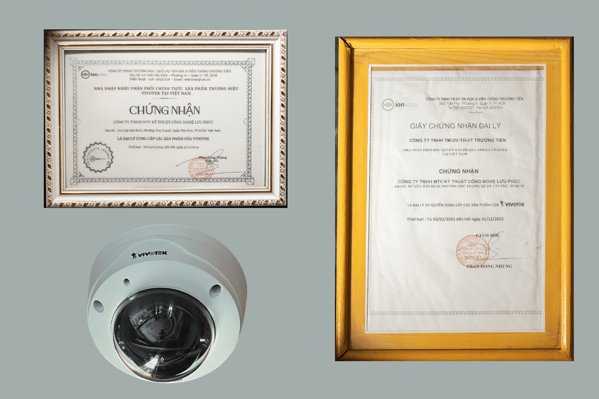 thiết bị trong dịch vụ camera quan sát của Lưu Phúc đều được là sản phẩm chính hãng