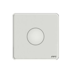 Công tắc cảm ứng 1 nút vuông trắng Athena