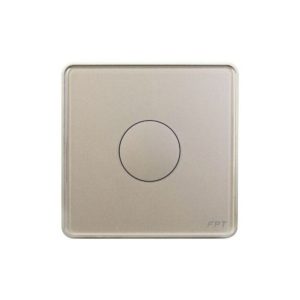 Công tắc cảm ứng vuông 1 nút CSC Athena (Bluetooth), màu Champagne