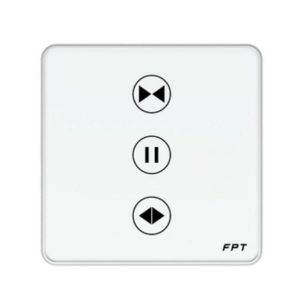 Công tắc cửa cuốn vuông màu trắng Athena