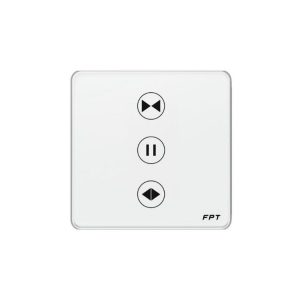 Công tắc cửa cuốn vuông màu trắng Leto WiFi-BLE