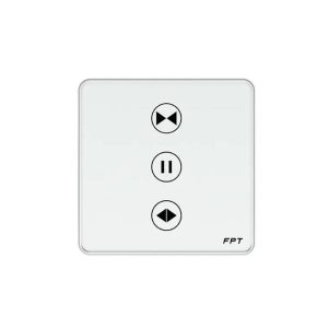 Công tắc rèm vuông trắng Athena