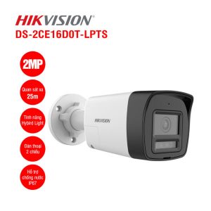 Camera HD-TVI thân trụ 2MP HIKvision DS-2CE16D0T-LPTS