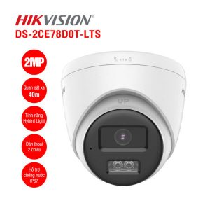 Camera HD-TVI bán cầu 2MP HIKvision DS-2CE78D0T-LTS