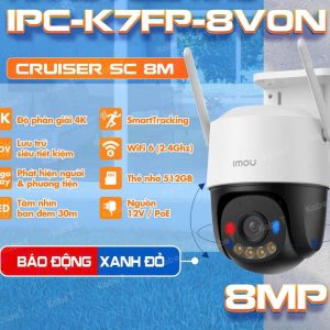 Camera Imou ngoài trời IPC-K7FP-8V0N Cruiser SC 8MP
