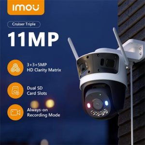 Camera 3 ống kính ngoài trời Imou IPC-S7UP-11M0WED (Cruiser Triple 11MP)
