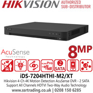 Đầu ghi hình HD-TVI 4 kênh HIKvision iDS-7204HTHI-M2/XT