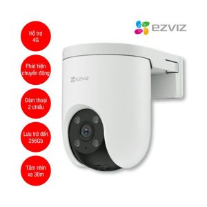 Camera PT 4G ngoài trời 3MP có màu ban đêm Ezviz CS-H8C (3MP,4G)