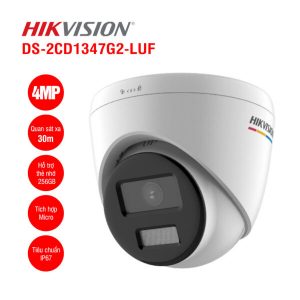 Camera IP 4MP Dome HIKvision DS-2CD1347G2-LUF