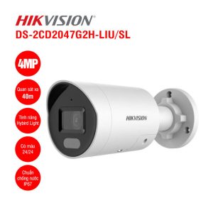 Camera IP 4MP thân Hikvision DS-2CD2047G2H-LIU/SL