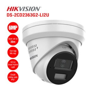 Camera IP 6MP bán cầu Hikvision DS-2CD2363G2-LI2U