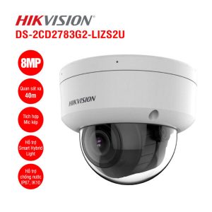 Camera IP Dome 8MP Hikvision DS-2CD2783G2-LIZS2U