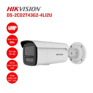 Camera IP 4MP thân Hikvision DS-2CD2T43G2-4LI2U