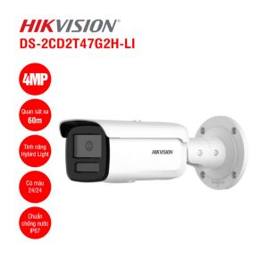 Camera IP 4MP thân Hikvision DS-2CD2T47G2H-LI