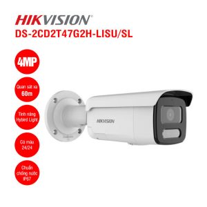 Camera IP 4MP thân Hikvision DS-2CD2T47G2H-LISU/SL