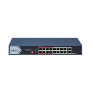 Switch mạng thông minh 16 cổng PoE HIKvision DS-3E1318P-EI/M