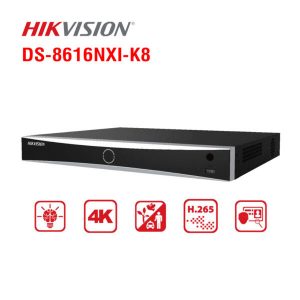 Đầu ghi IP 16 kênh hỗ trợ 8 HDD HIKvision DS-8616NXI-K8