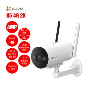 Camera 4G ngoài trời Ezviz H5 4G 2K (3MP) H.265
