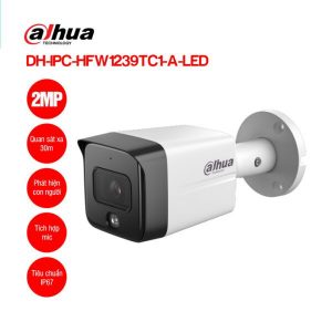 Camera IP Full Color thân 2MP Dahua DH-IPC-HFW1239TC1-A-LED