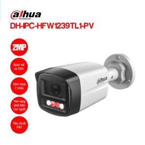 Camera Thân 2.0MP có mic báo động Dahua DH-IPC-HFW1239TL1-PV