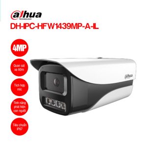 Camera Thân 4.0MP có mic Dahua DH-IPC-HFW1439MP-A-IL