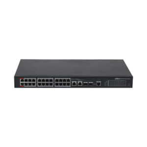 Switch 24-port 100 Mbps + 2-port Gigabit Managed PoE  Dahua DH-PFS4226-24ET-360